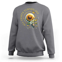 Mental Health Motivation Quote Sweatshirt All Lights Turned Off Can Be Turned On