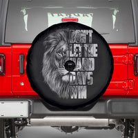 Don't Let the Hard Days Win Spare Tire Cover Lion Power Mental Health Warrior