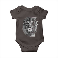Don't Let the Hard Days Win Baby Onesie Lion Power Mental Health Warrior