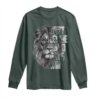 Don't Let the Hard Days Win Long Sleeve Shirt Lion Power Mental Health Warrior