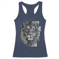 Don't Let the Hard Days Win Racerback Tank Top Lion Power Mental Health Warrior