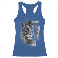 Don't Let the Hard Days Win Racerback Tank Top Lion Power Mental Health Warrior