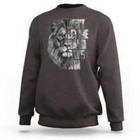 Don't Let the Hard Days Win Sweatshirt Lion Power Mental Health Warrior