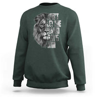 Don't Let the Hard Days Win Sweatshirt Lion Power Mental Health Warrior
