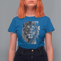 Don't Let the Hard Days Win T Shirt For Women Lion Power Mental Health Warrior
