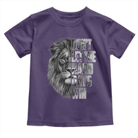 Don't Let the Hard Days Win Toddler T Shirt Lion Power Mental Health Warrior