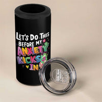 Funny Frog Let's Do This Before My Anxiety Kicks In 4 in 1 Can Cooler Tumbler