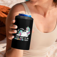 Funny Unicorn I'll Get Over It I Just Need To Be Dramatic 4 in 1 Can Cooler Tumbler
