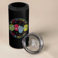 Autism 4 in 1 Can Cooler Tumbler Fingerprint Autism Each Print Tells A Different Story