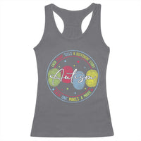 Autism Racerback Tank Top Fingerprint Autism Each Print Tells A Different Story