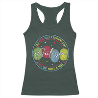 Autism Racerback Tank Top Fingerprint Autism Each Print Tells A Different Story