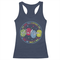 Autism Racerback Tank Top Fingerprint Autism Each Print Tells A Different Story