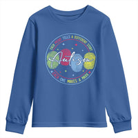 Autism Youth Sweatshirt Fingerprint Autism Each Print Tells A Different Story