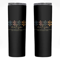 Autism Skinny Tumbler Fingerprint Autism Each One Makes A Mark