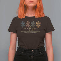Autism T Shirt For Women Fingerprint Autism Each One Makes A Mark