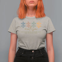 Autism T Shirt For Women Fingerprint Autism Each One Makes A Mark