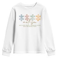 Autism Youth Sweatshirt Fingerprint Autism Each One Makes A Mark