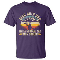 Disc Golf Dad T Shirt Like A Normal Dad Only Cooler Retro - Wonder Print Shop