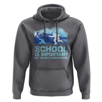 Funny School Is Important But Hockey Is Importanter Hoodie - Wonder Print Shop