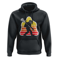 Funny Retro Bigfoot Lacrosse Player Hoodie - Wonder Print Shop