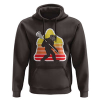Funny Retro Bigfoot Lacrosse Player Hoodie - Wonder Print Shop
