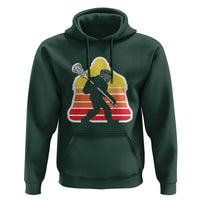 Funny Retro Bigfoot Lacrosse Player Hoodie - Wonder Print Shop