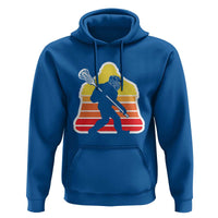 Funny Retro Bigfoot Lacrosse Player Hoodie - Wonder Print Shop