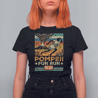Funny Pompeii Fun Run T Shirt For Women Geography Volcanologist