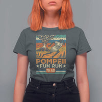Funny Pompeii Fun Run T Shirt For Women Geography Volcanologist