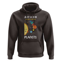 Solar System Astrology Outer Space Hoodie Just A Boy Who Loves Planets - Wonder Print Shop
