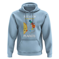 Solar System Astrology Outer Space Hoodie Just A Boy Who Loves Planets - Wonder Print Shop