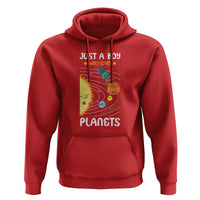 Solar System Astrology Outer Space Hoodie Just A Boy Who Loves Planets - Wonder Print Shop