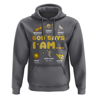 Outer Space Astrology Astronaut Planet God Says I Am Hoodie - Wonder Print Shop