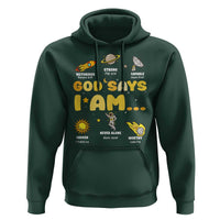 Outer Space Astrology Astronaut Planet God Says I Am Hoodie - Wonder Print Shop