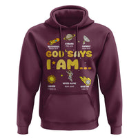 Outer Space Astrology Astronaut Planet God Says I Am Hoodie - Wonder Print Shop