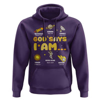 Outer Space Astrology Astronaut Planet God Says I Am Hoodie - Wonder Print Shop