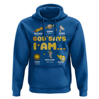 Outer Space Astrology Astronaut Planet God Says I Am Hoodie - Wonder Print Shop
