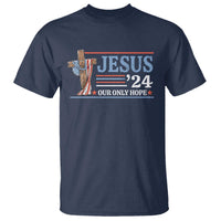 USA Election Christ T Shirt Jesus President 2024 Our Only Hope Christian - Wonder Print Shop