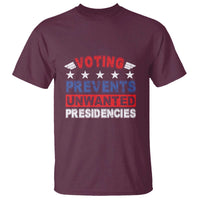 Vote 2024 T Shirt Voting Prevents Unwanted Presidencies - Wonder Print Shop