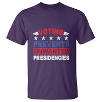 Vote 2024 T Shirt Voting Prevents Unwanted Presidencies - Wonder Print Shop