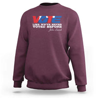Vote 2024 Sweatshirt Like We've Never Voted Before - Wonder Print Shop
