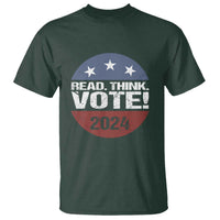 Vote 2024 T Shirt Read Think Vote - Wonder Print Shop