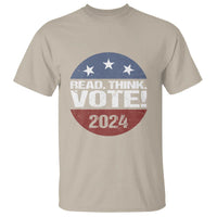 Vote 2024 T Shirt Read Think Vote - Wonder Print Shop