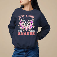 Just A Girl Who Loves Snakes Sweatshirt - Wonder Print Shop