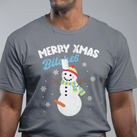 Merry Xmas Bitches Naughty Dirty Carrot Snowman Ugly Christmas T Shirt - Wonder Print Shop