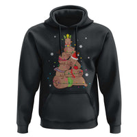 Funny Capybara Christmas Tree Hoodie
