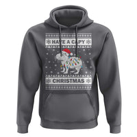 Funny Capybara Christmas Hoodie Have A Capy Christmas Light
