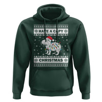 Funny Capybara Christmas Hoodie Have A Capy Christmas Light