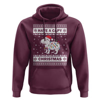 Funny Capybara Christmas Hoodie Have A Capy Christmas Light
