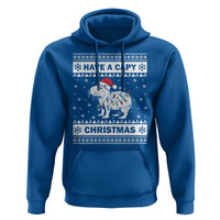 Funny Capybara Christmas Hoodie Have A Capy Christmas Light